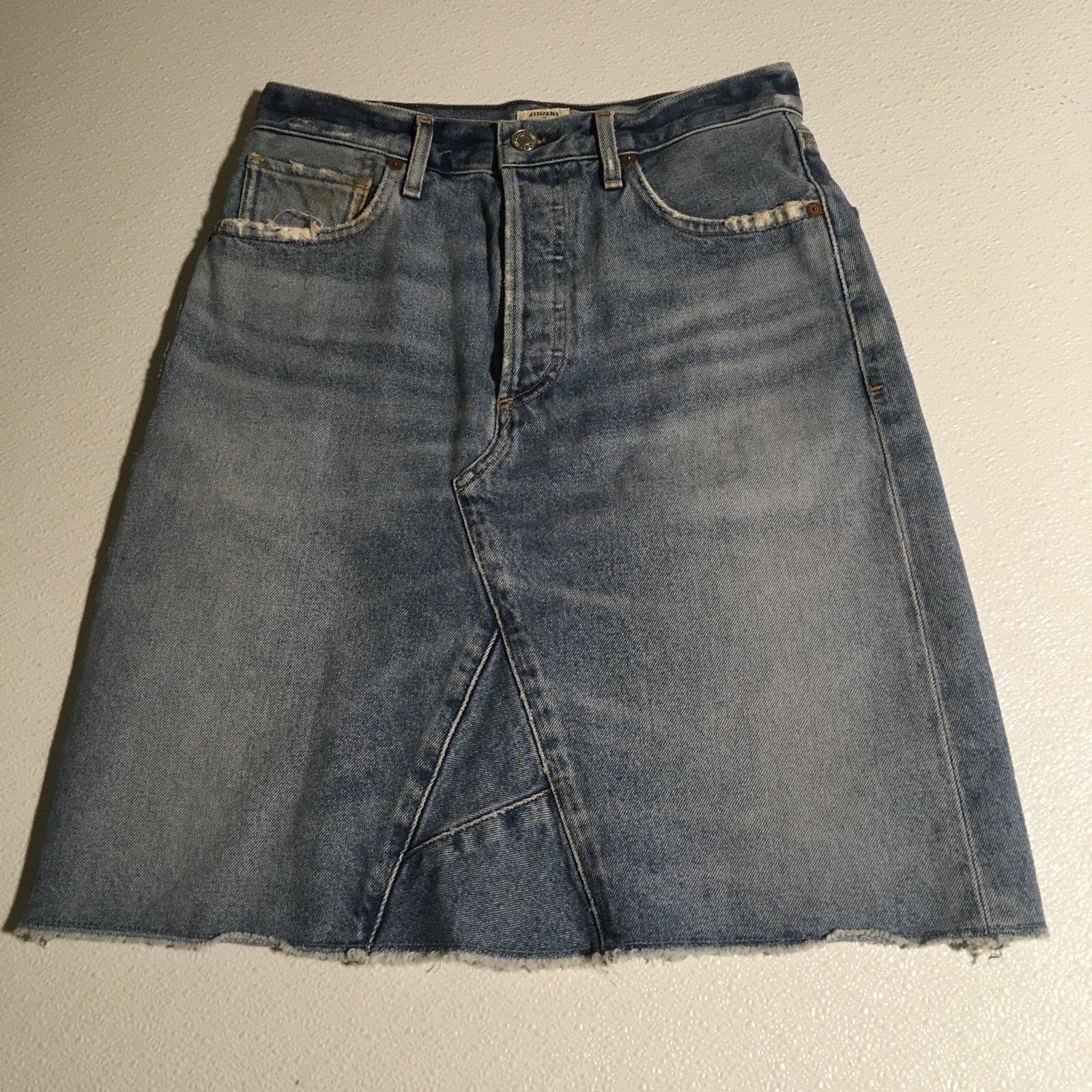 Size 26 (27” Waist) Citizens of Humanity Premium Vintage Jean Denim Skirt ~ USA!