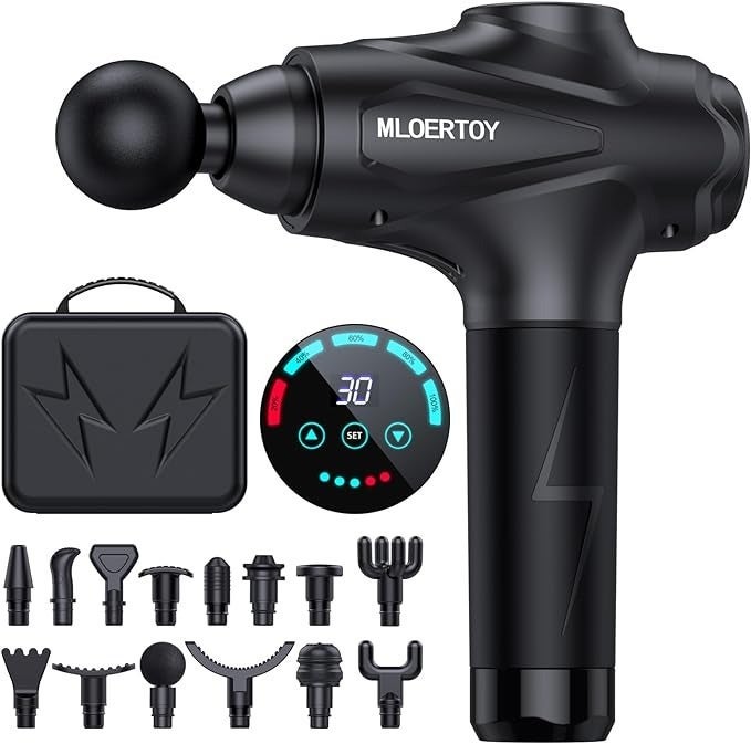 NEW Massage Gun Massage Gun Deep Tissue 14 Massage Heads & 30 Speeds