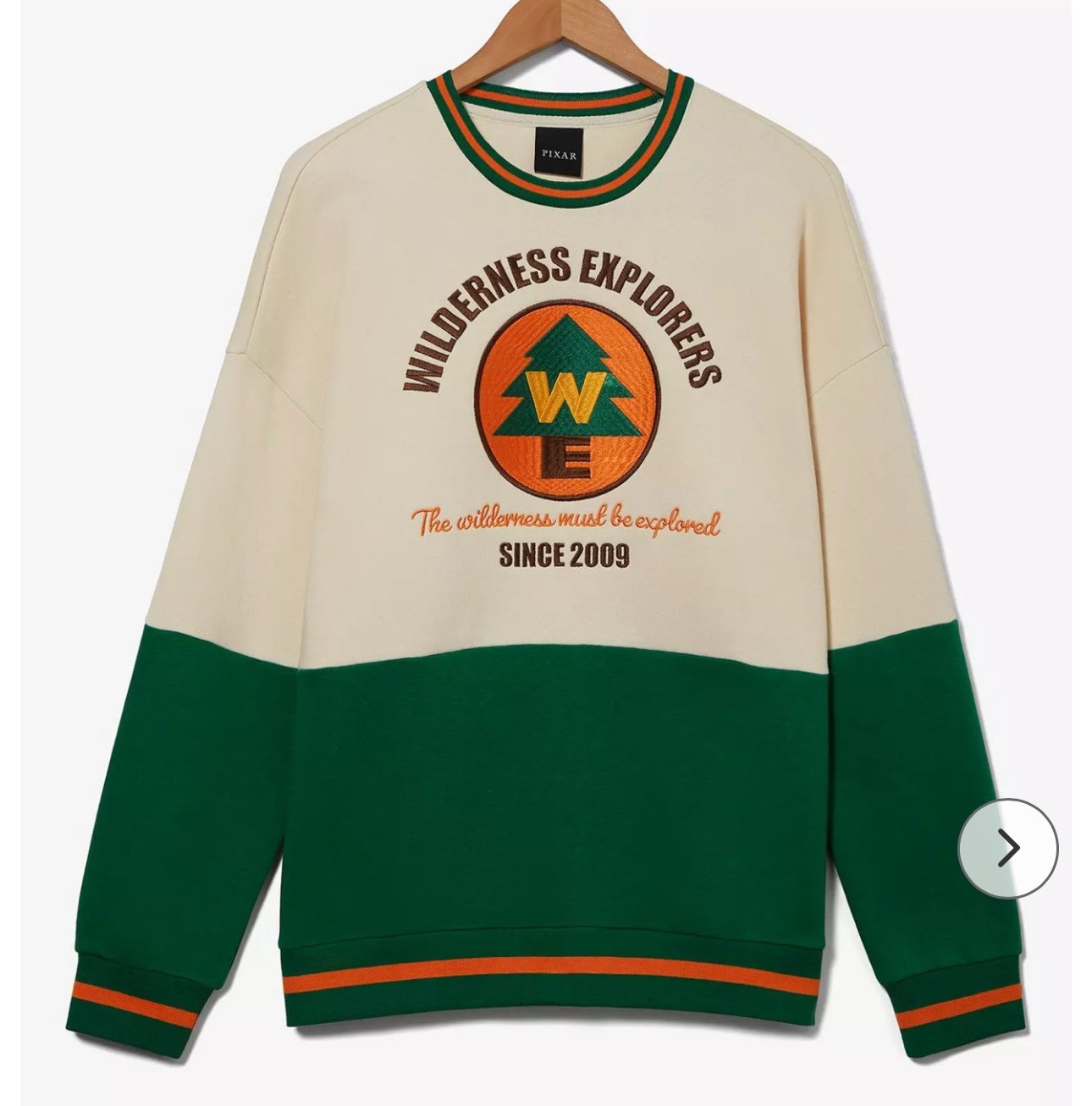 Disney Pixar Up Wilderness Explorer Panel Crewneck FIRM PRICE
