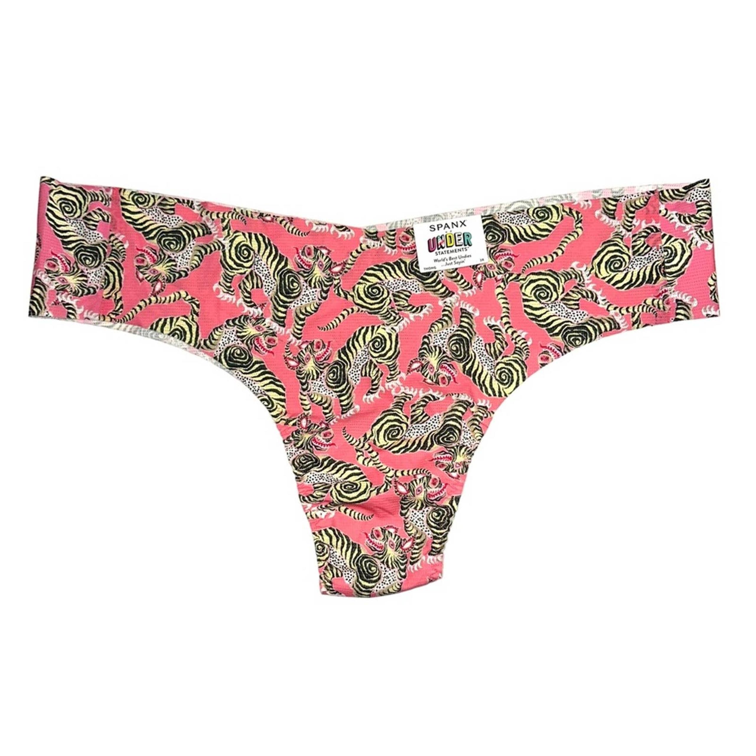 NWT Spanx Understatement Tiger Print Underwear Thong 3X