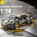 Sports Car Toy, LEGO-style, 1280 pieces