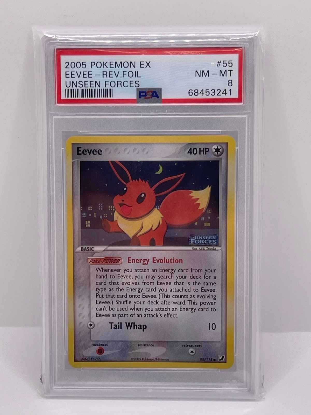 Psa 8 reverse holo eevee