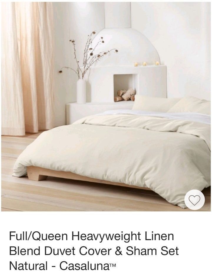 Casaluna Heavyweight linen duvet F/Q