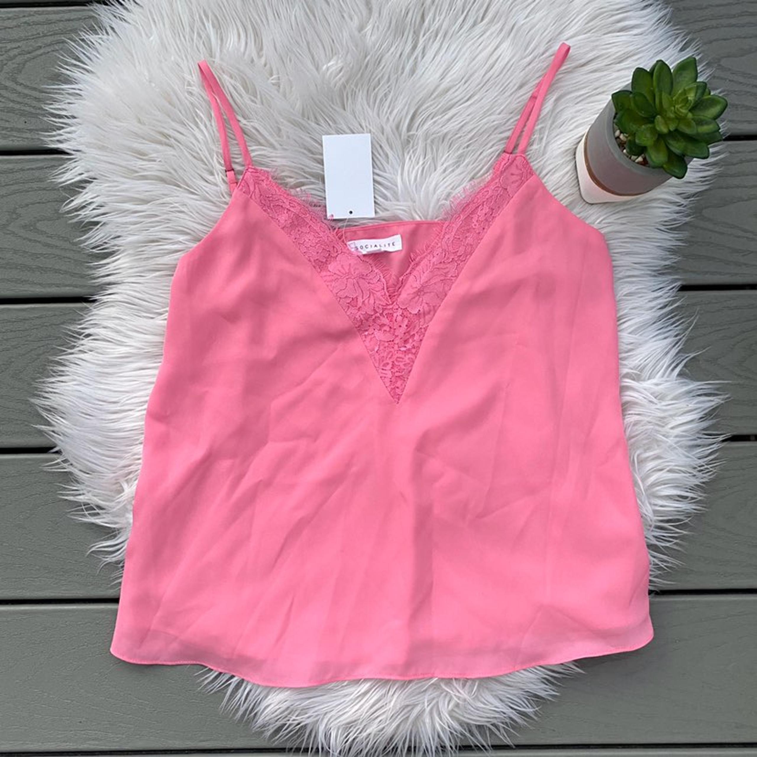 Socialite Pink Tank Top