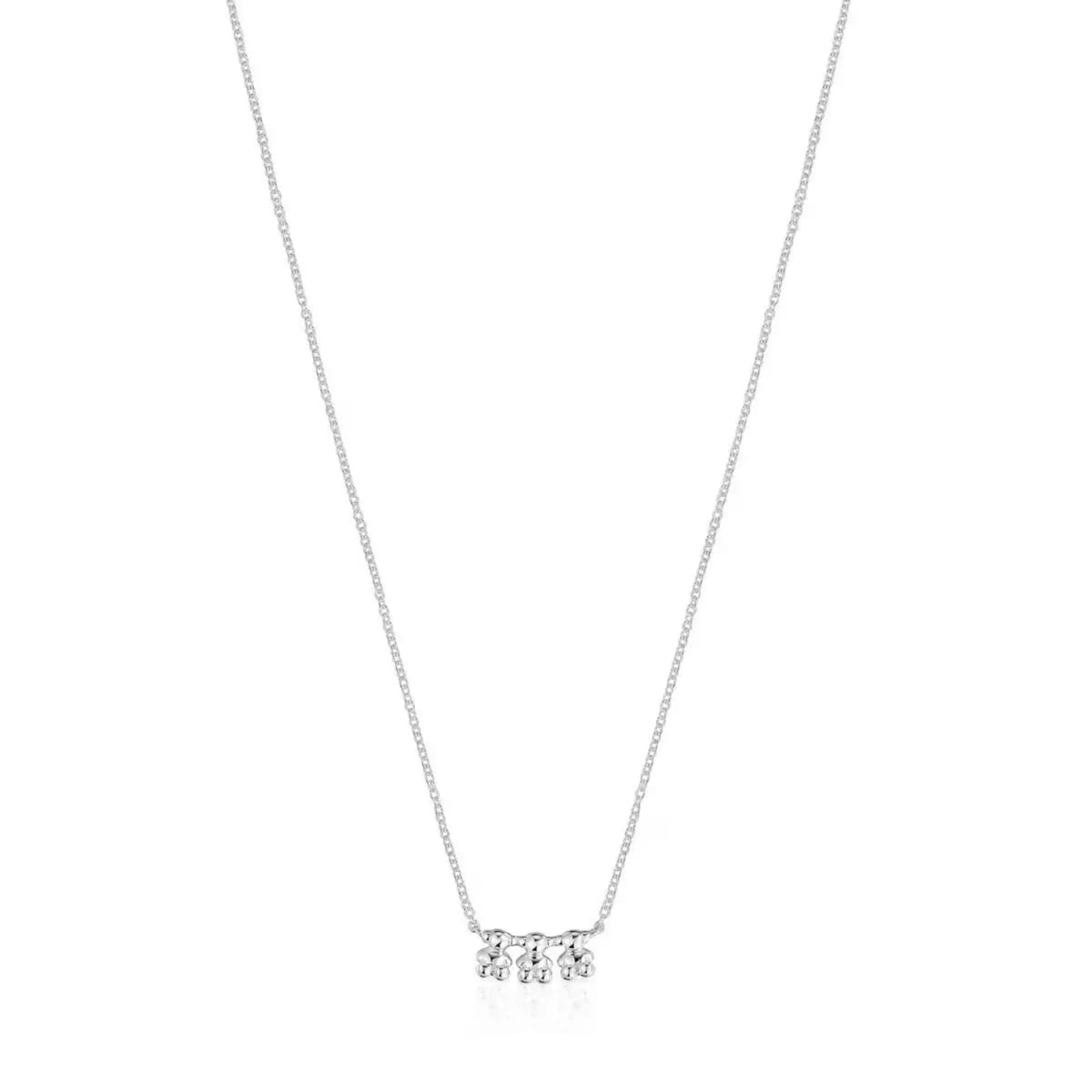 Tous Bold Bear Silver Choker with charm