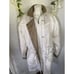 Innovations by Izzie Pearly White Jacket Womens Size Small S Lined Rain Coat Vtg