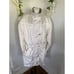 Innovations by Izzie Pearly White Jacket Womens Size Small S Lined Rain Coat Vtg