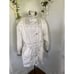 Innovations by Izzie Pearly White Jacket Womens Size Small S Lined Rain Coat Vtg