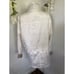 Innovations by Izzie Pearly White Jacket Womens Size Small S Lined Rain Coat Vtg