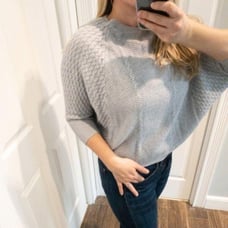 Vintage Hand Made Cable Knit Sweater