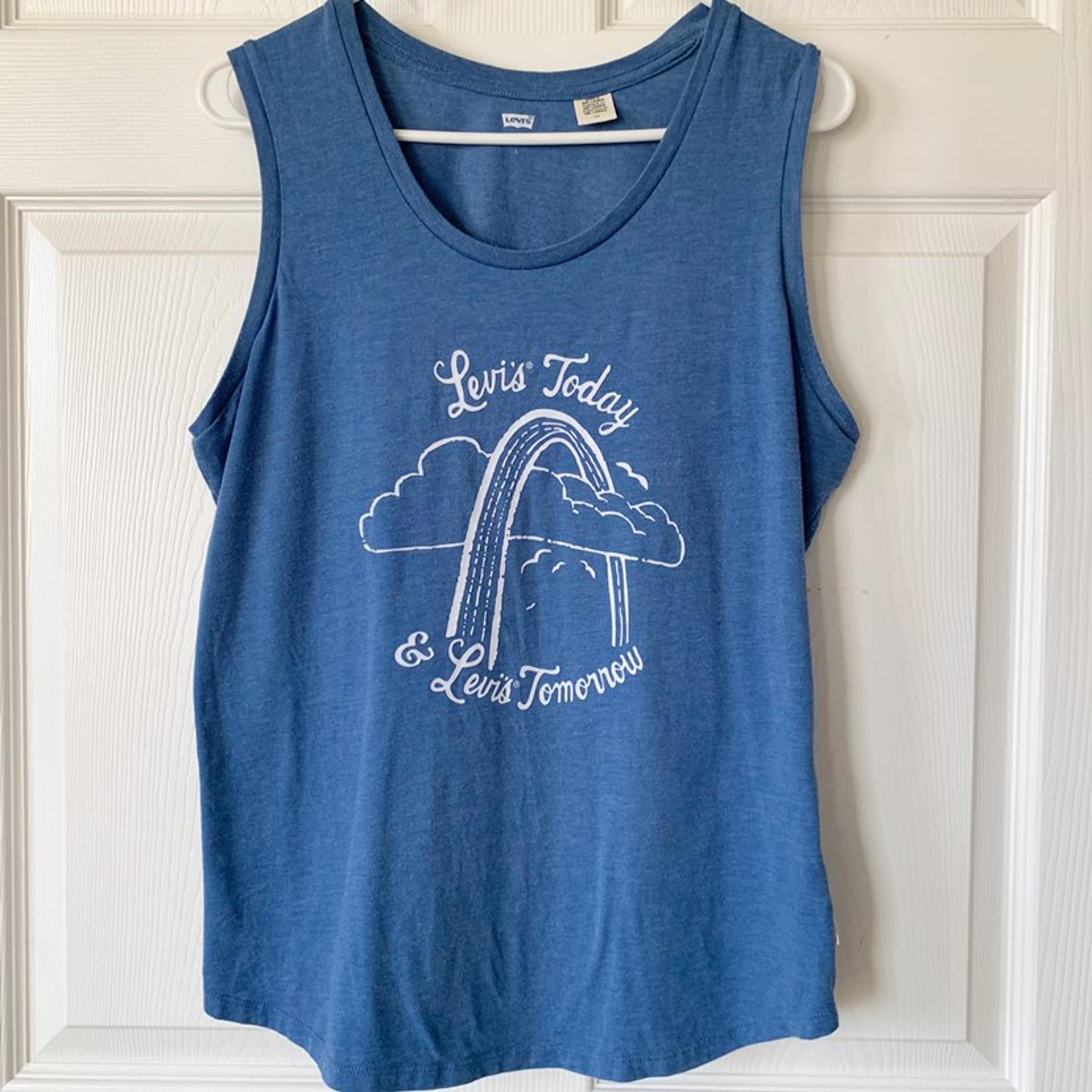 Levi's Blue Graphic Tank Top