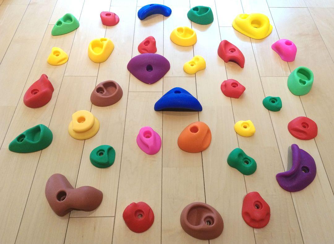 【Excellent Condition】【Mounting Hardware Included】 Bouldering Parts Climbing Board Hold Set