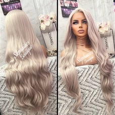 Human Hair Blended Lace Front wig