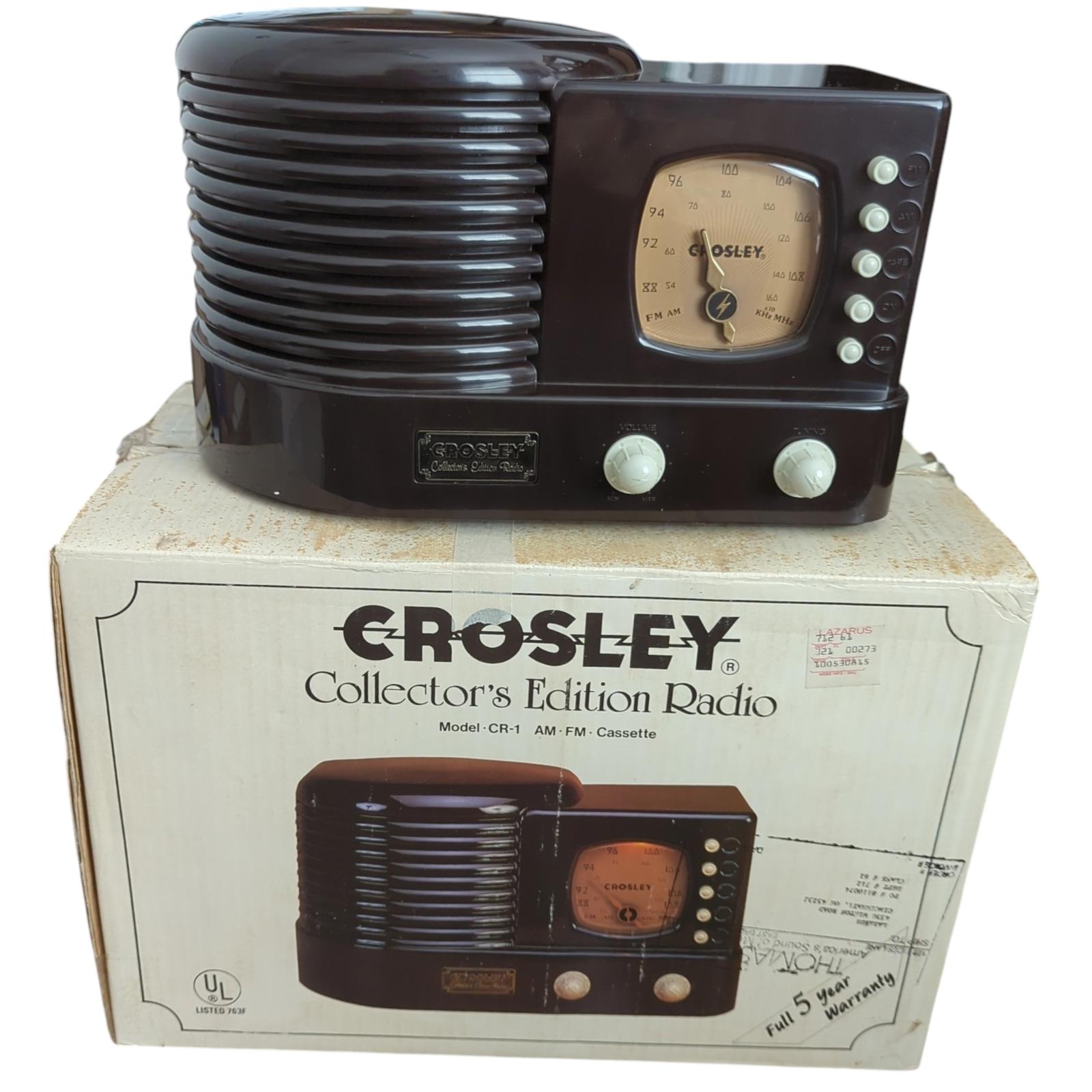 Crosley CR-1 Radio Collector's Edition AM/FM Cassette Limited Edition New In Box