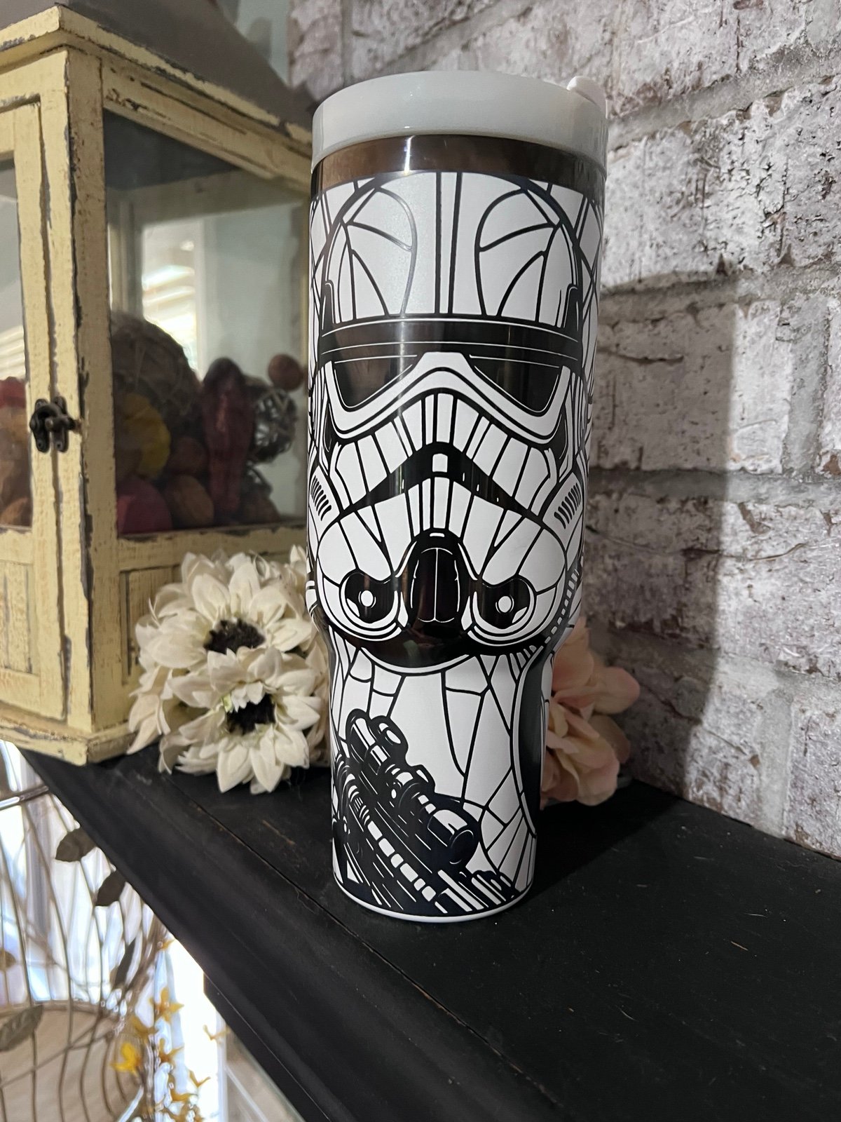 40oz Storm Trooper engraved Tumbler