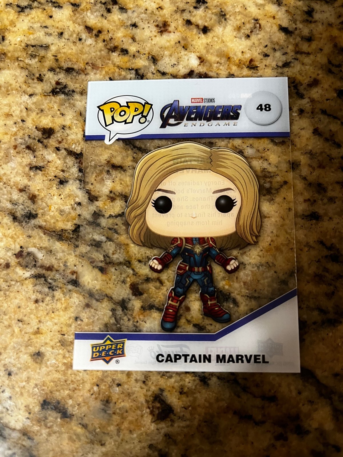 Funko Upper Deck Captain Marvel Trading Card Clear Cut