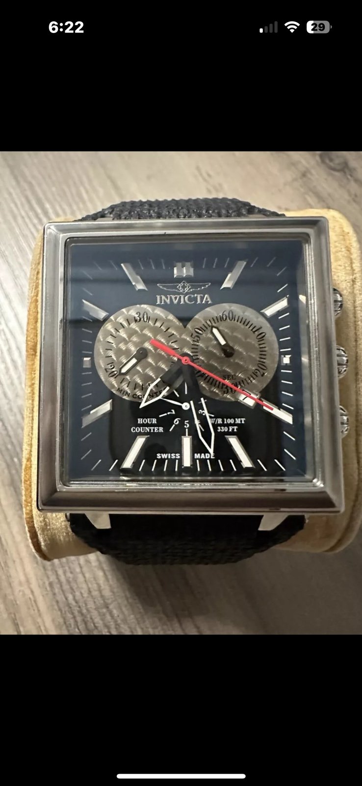 Vintage Invicta Continental Chronograph watch