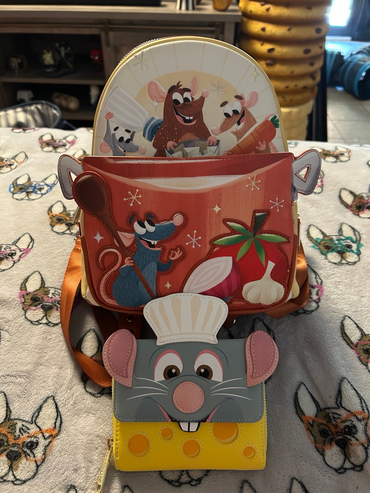 Disney Ratatouille Chef Loungefly Bag and Wallet SET