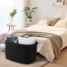 NEW Extra Large Rectangle Storage Basket, 23.6 x15.7 x14.1 Black Blanket Basket