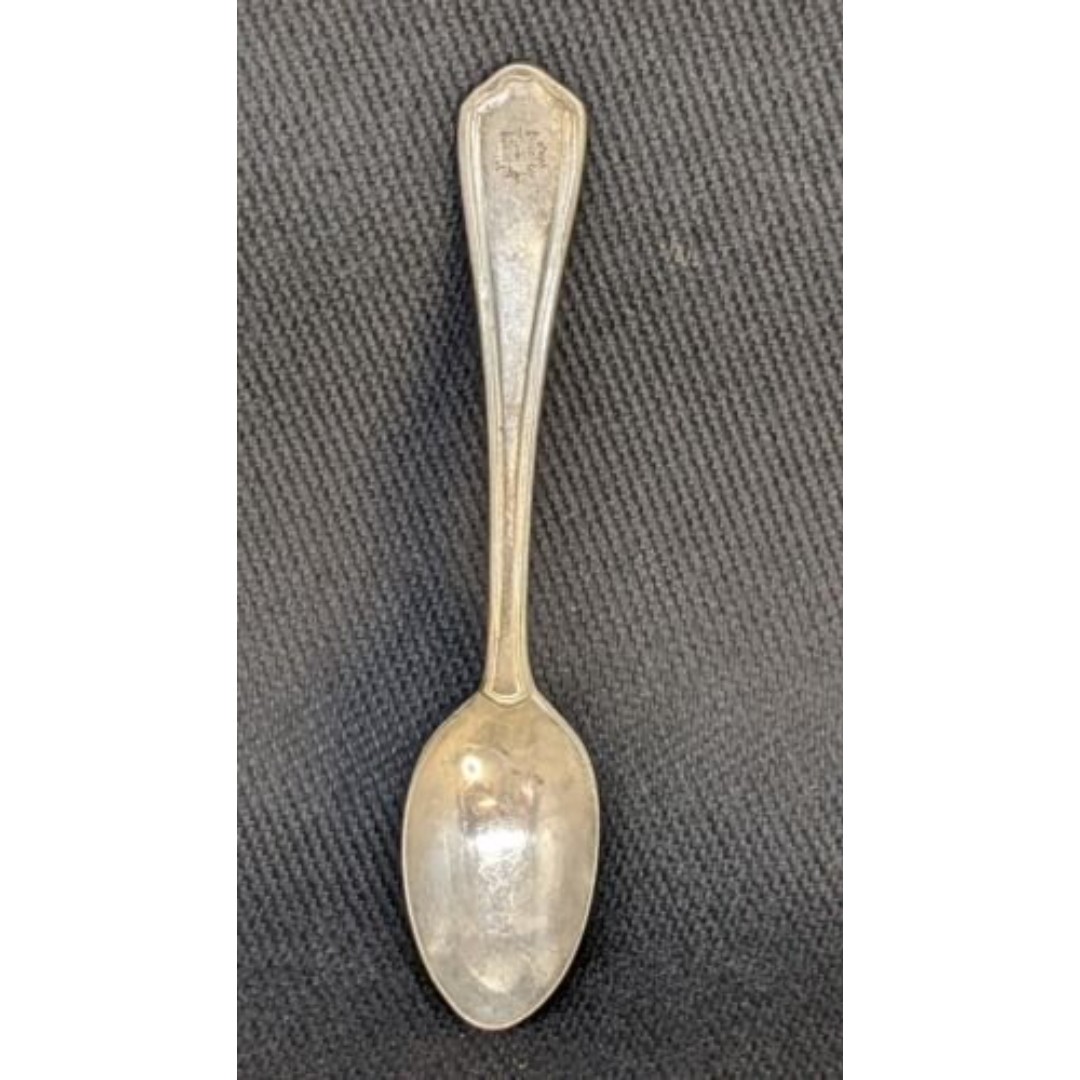 Antique Silver Canadian National Railroad Demitasse Kings Plate Spoon