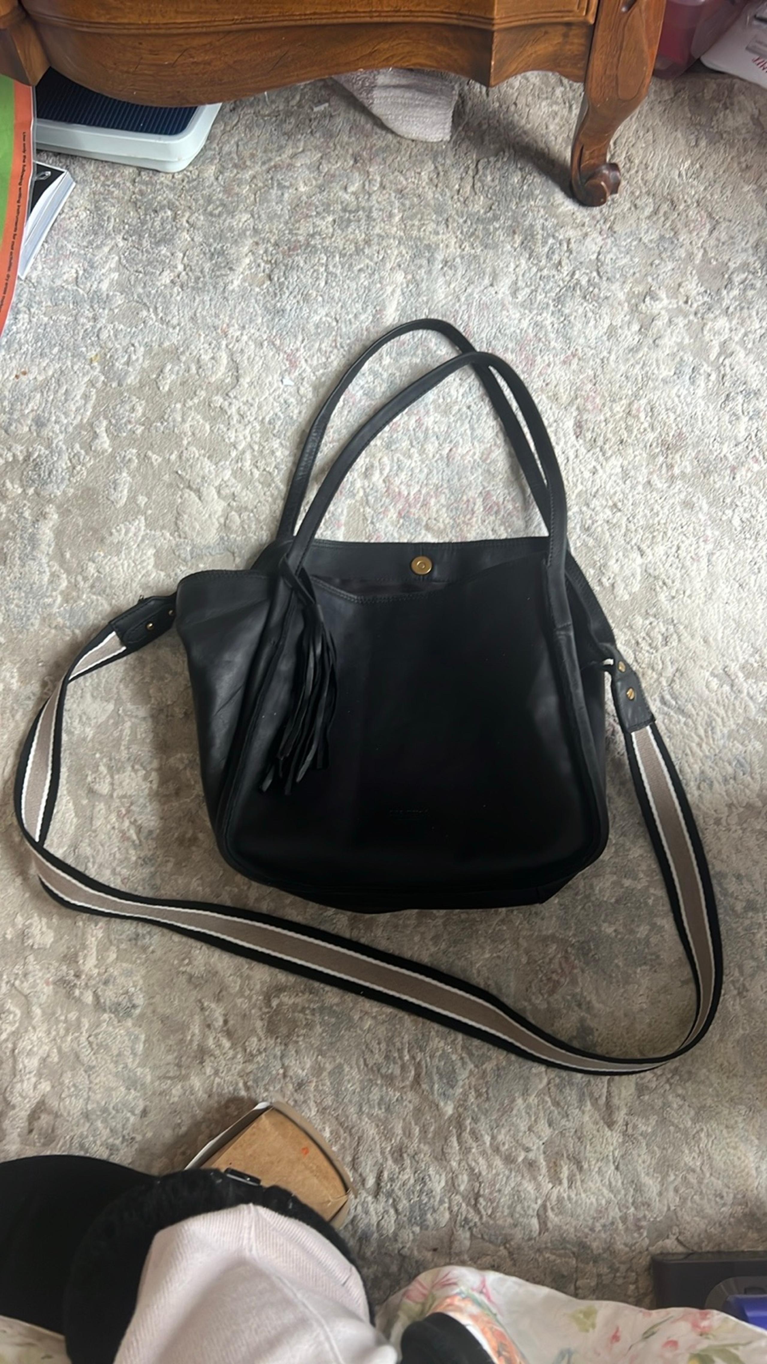 Margot leather tote bag