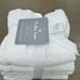 8pc TRULY LOU 100% Cotton Wash Towel Set- White