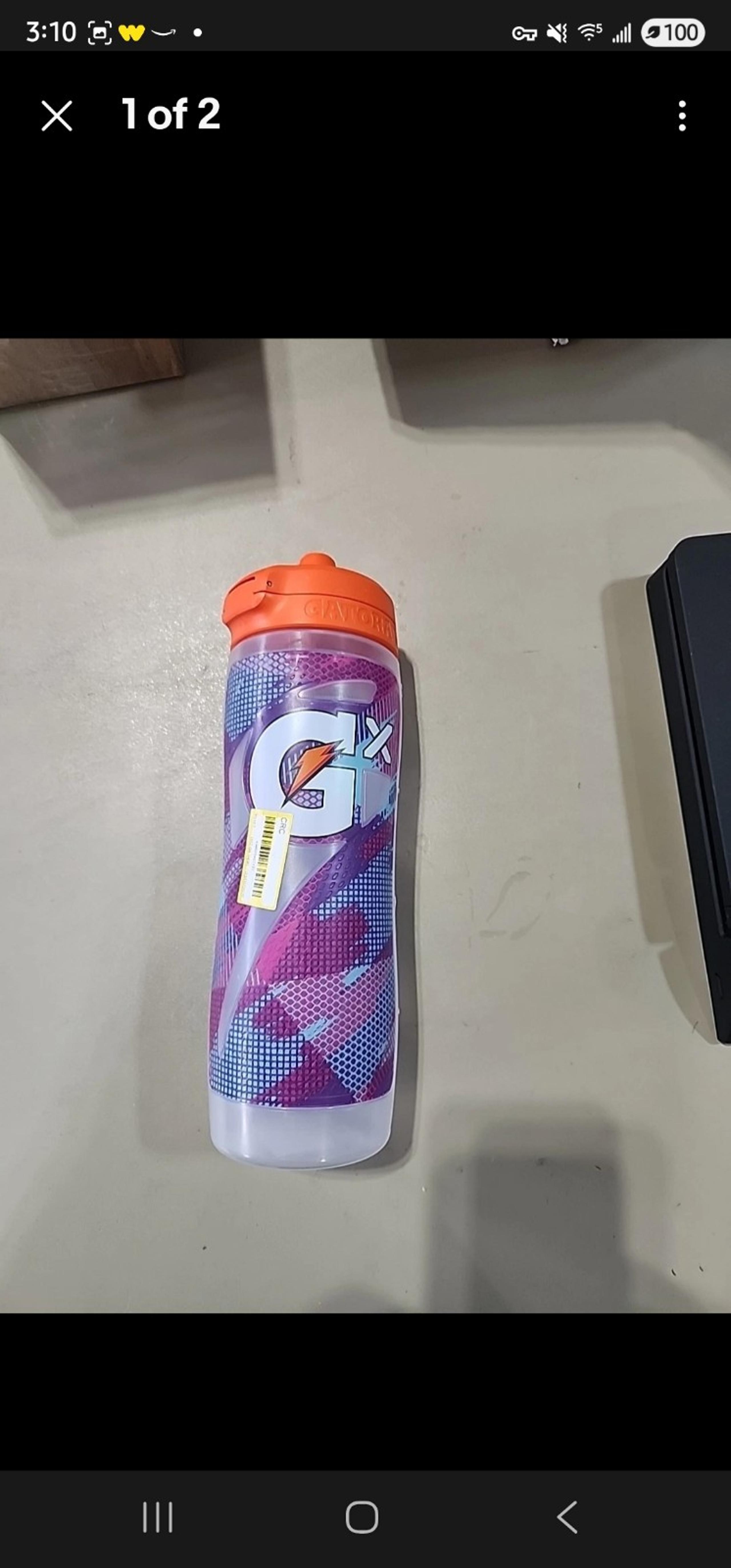 NEW! 30oz Gatorade Gx Squeeze Non-Slip Water Bottle - Pod Refillable - BPA Free
