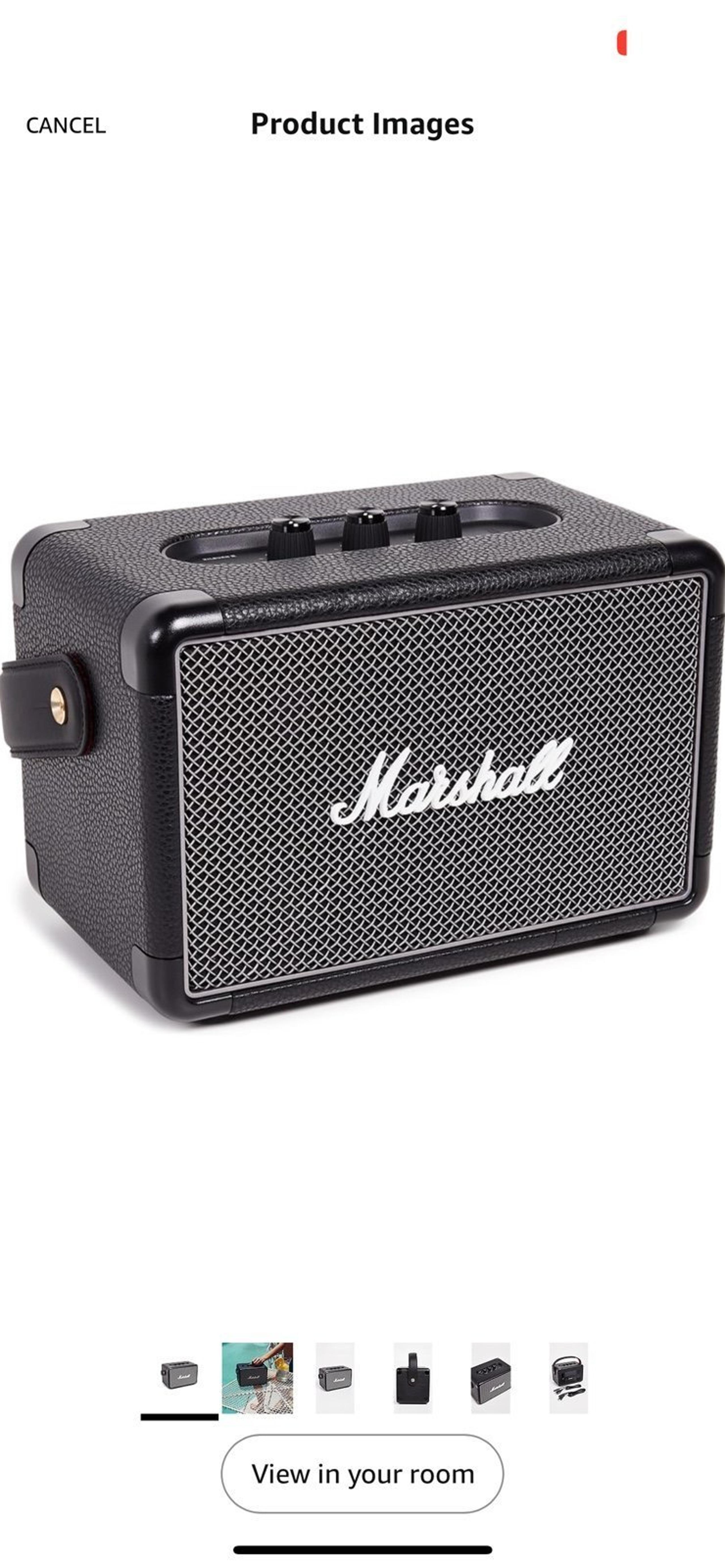 Marshall Kilburn II Portable Bluetooth Speaker - Black