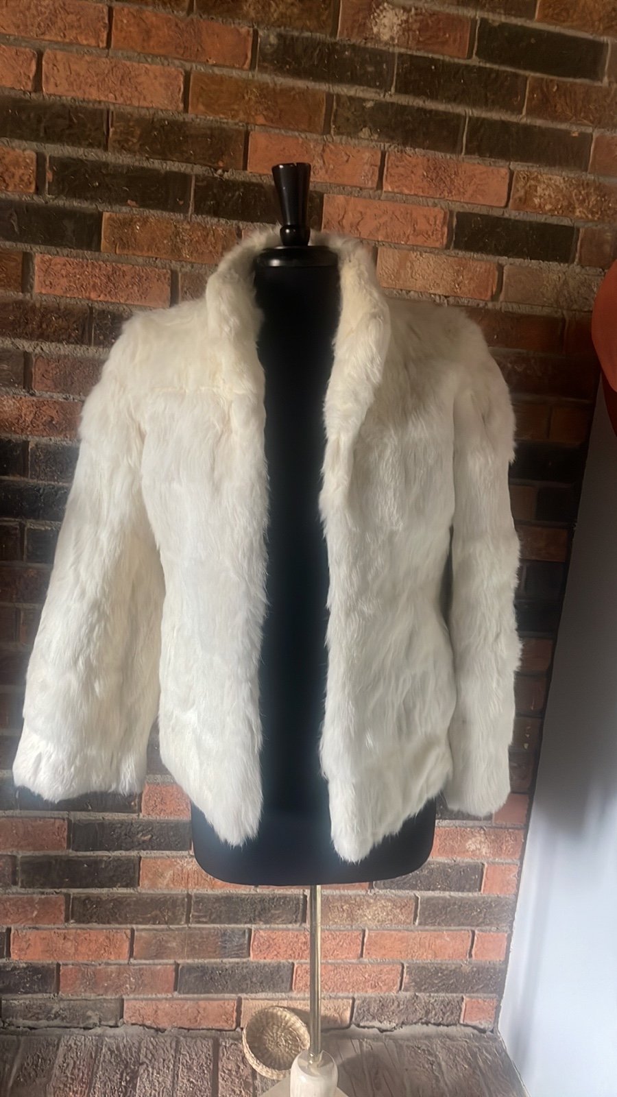 White Rabbit Fur Coat