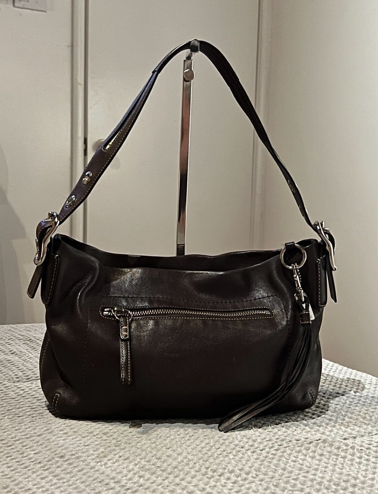 COACH Vintage Y2K Brown Leather Purse Excellent Condition