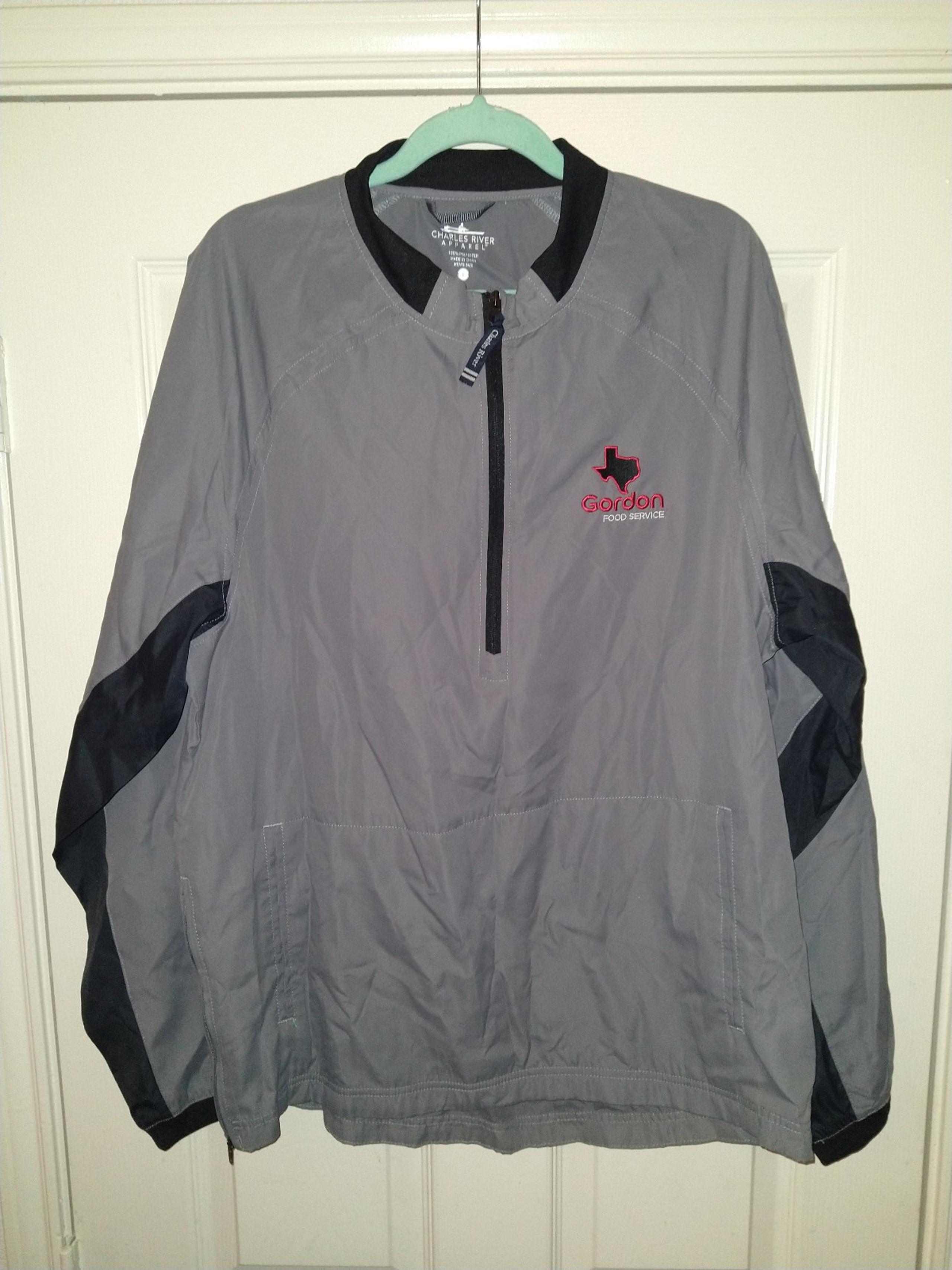 Charles River Apparel Half Zip Pullover Windbreaker Jacket Men's sz Large