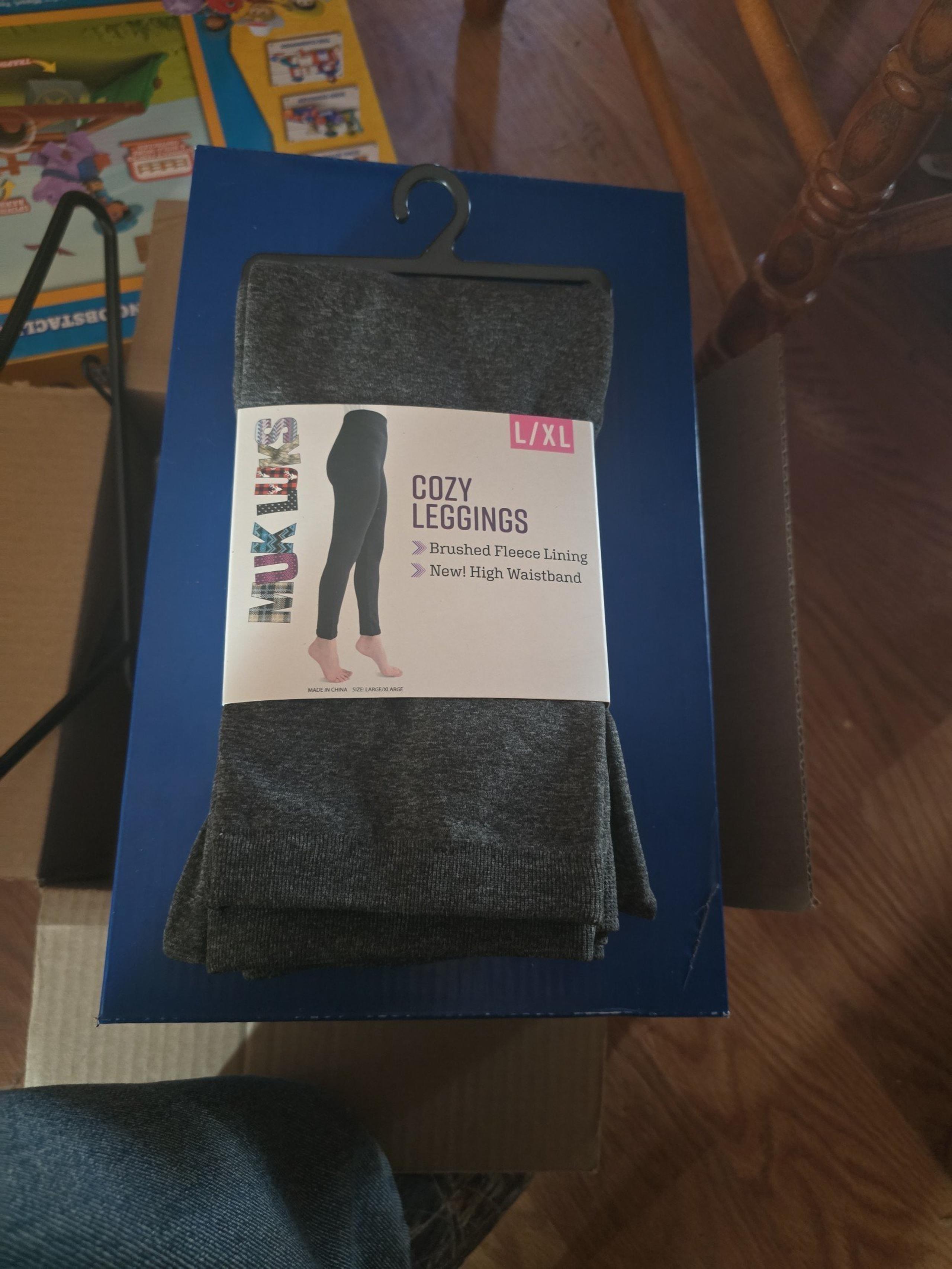 Muk Luks Leggings New in package. The color is grey or charcoal.