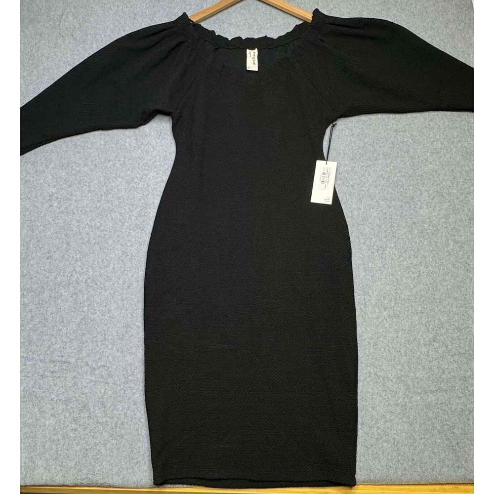 NWT Eve Gravel Malaga Dress Black Women's Size Small
