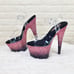 Size 11 Adore 708SS Pink Hologram Ombre Platform Shoes Sandals 7 High Heel Shoe