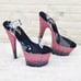 Size 11 Adore 708SS Pink Hologram Ombre Platform Shoes Sandals 7 High Heel Shoe