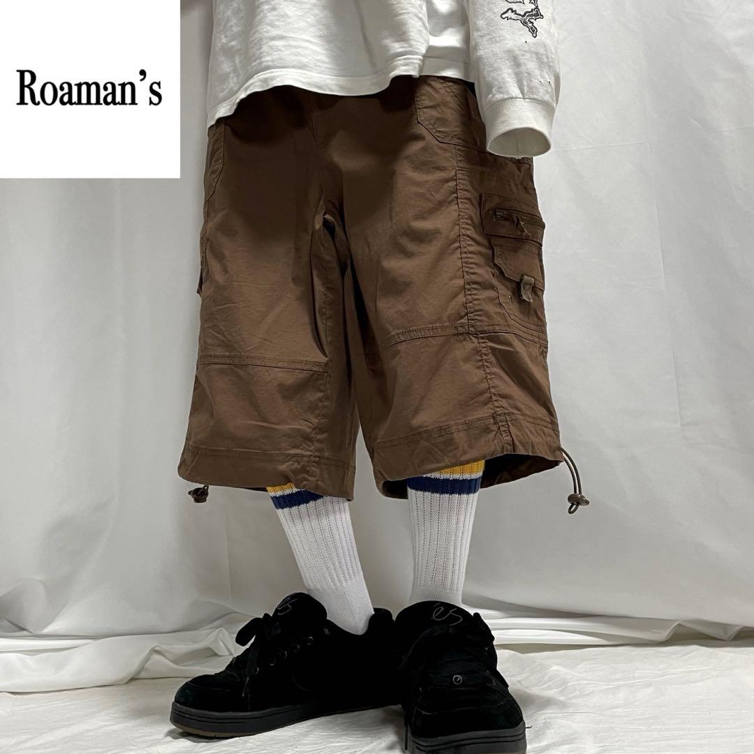 90s Vintage Cargo Baggy Parachute Pants Shorts Tech