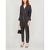 NEW Maje Pandomi Woven Striped Jumpsuit Sz 1/ Small