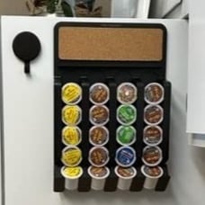 Mind Reader Single Serve Pod Organizer, Wall Mount, 20 Pod Capacity