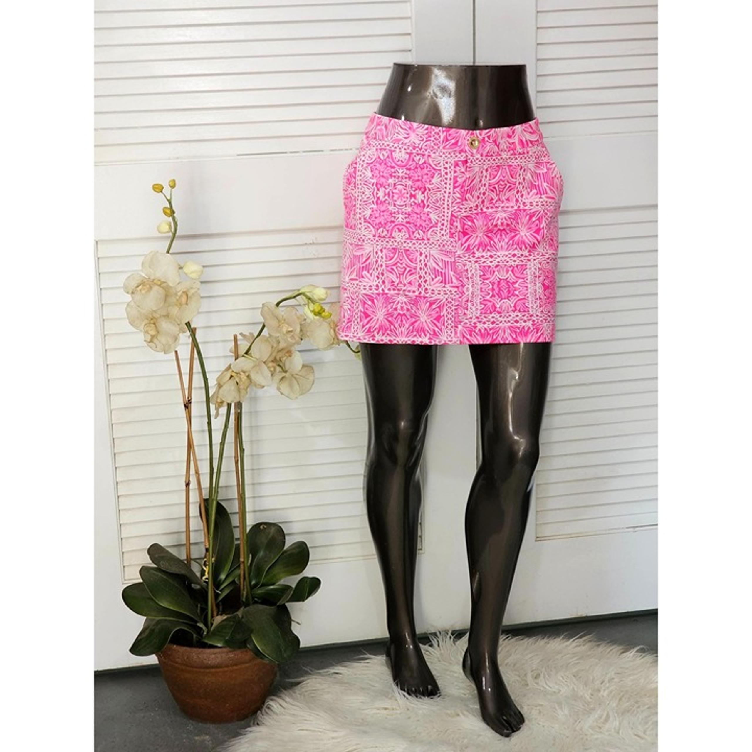NWT Lilly Pulitzer Women's Colette Mini Skort  Pink Floral Print Size 6 078
