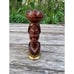 Vintage 1960s Carved Wood Lady Bust Bottle opener/muddler