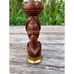 Vintage 1960s Carved Wood Lady Bust Bottle opener/muddler