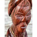 Vintage 1960s Carved Wood Lady Bust Bottle opener/muddler