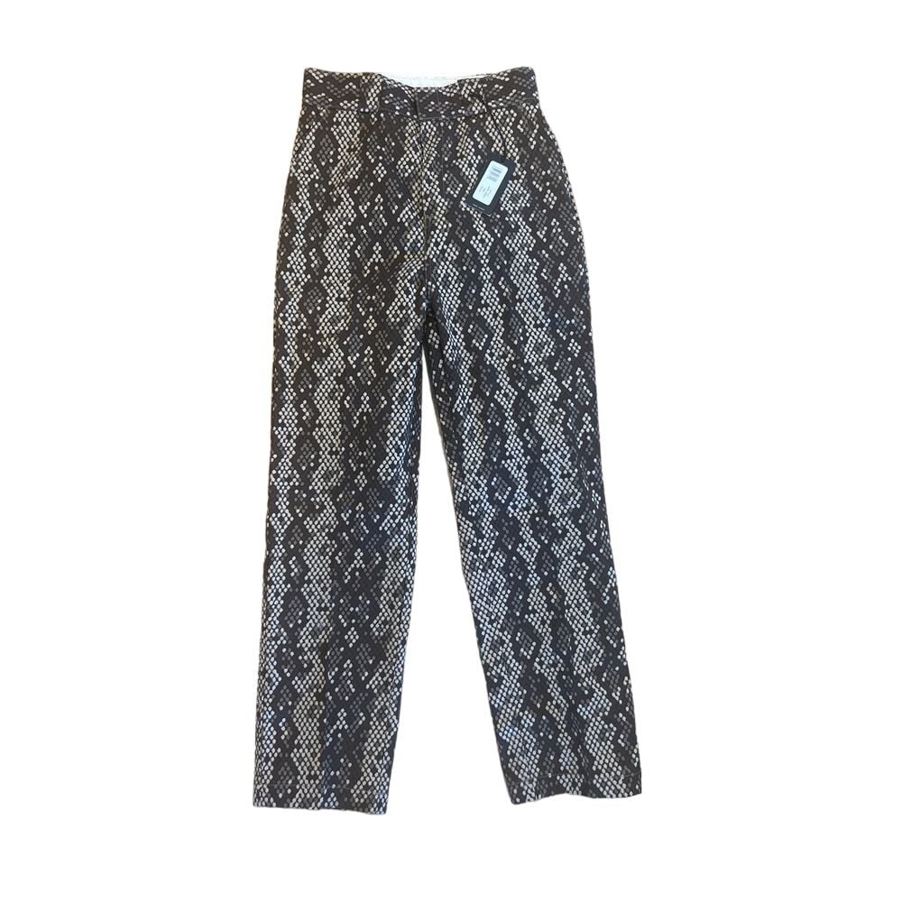 NWT Dickies Camden Camo Snake Print Multi Womens Size 2 High Rise Pants
