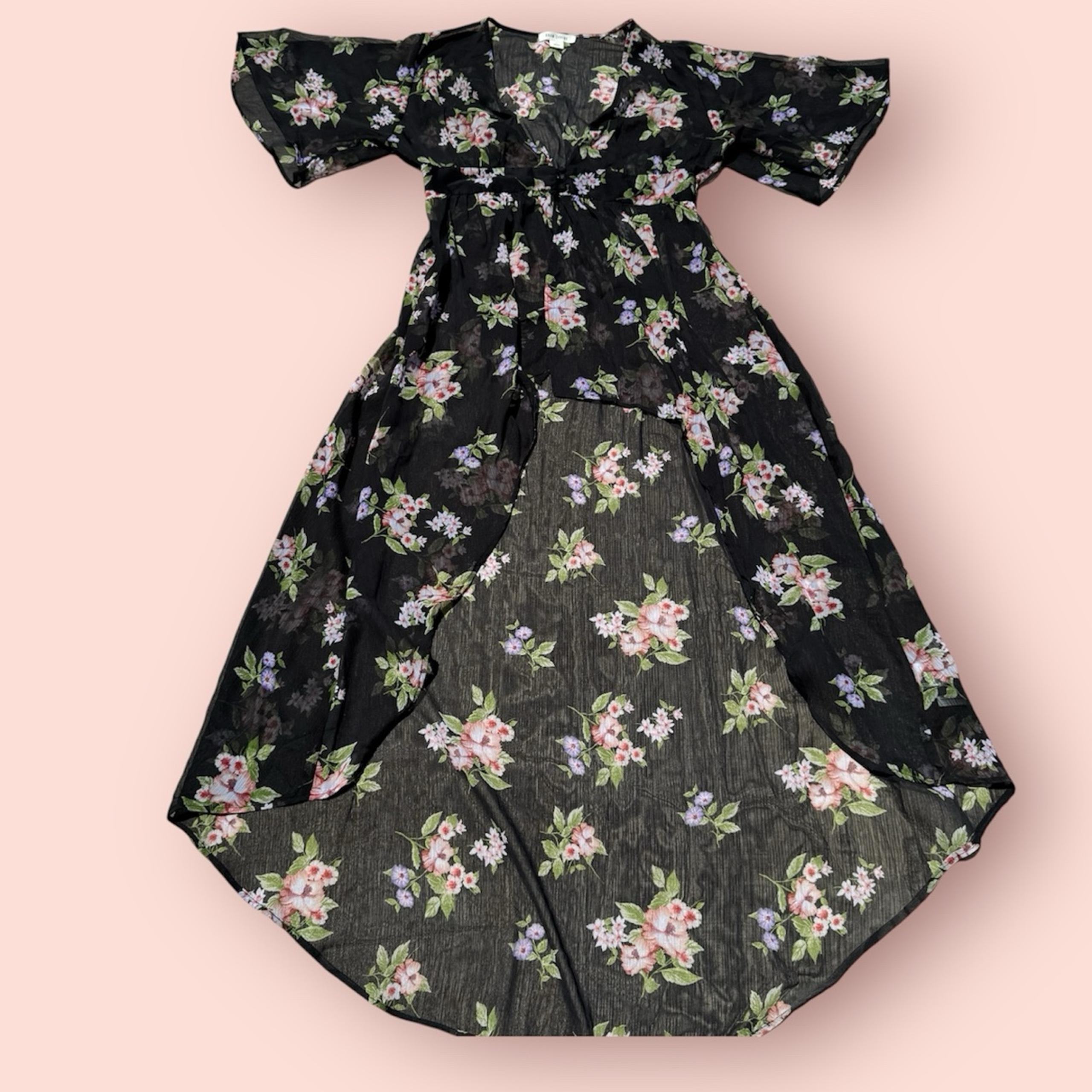 Floral High Low Beach Cover Dress - Adam Levine