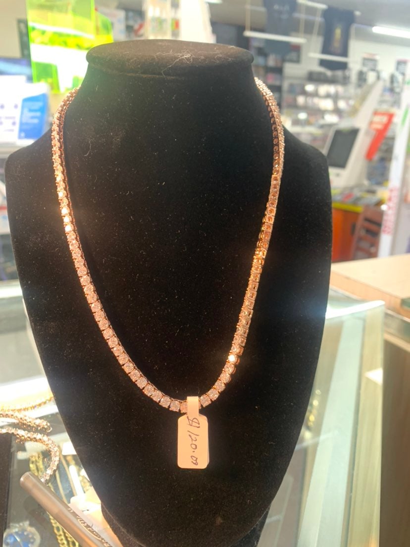 white crystal water drop necklace