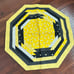 Set of 2 Quilted Hexagon /Table Topper and Table Runner