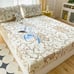 3pcs/set Waterproof Fitted Sheet Set Printed Series Ultrasonic Fitted Sheet Cart