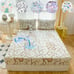3pcs/set Waterproof Fitted Sheet Set Printed Series Ultrasonic Fitted Sheet Cart