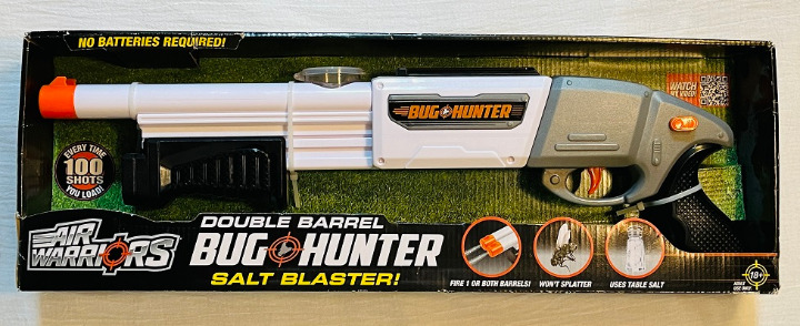 Air Warriors Double Barrel BUG HUNTER Pump Action Fly & Pest Salt Blaster - New