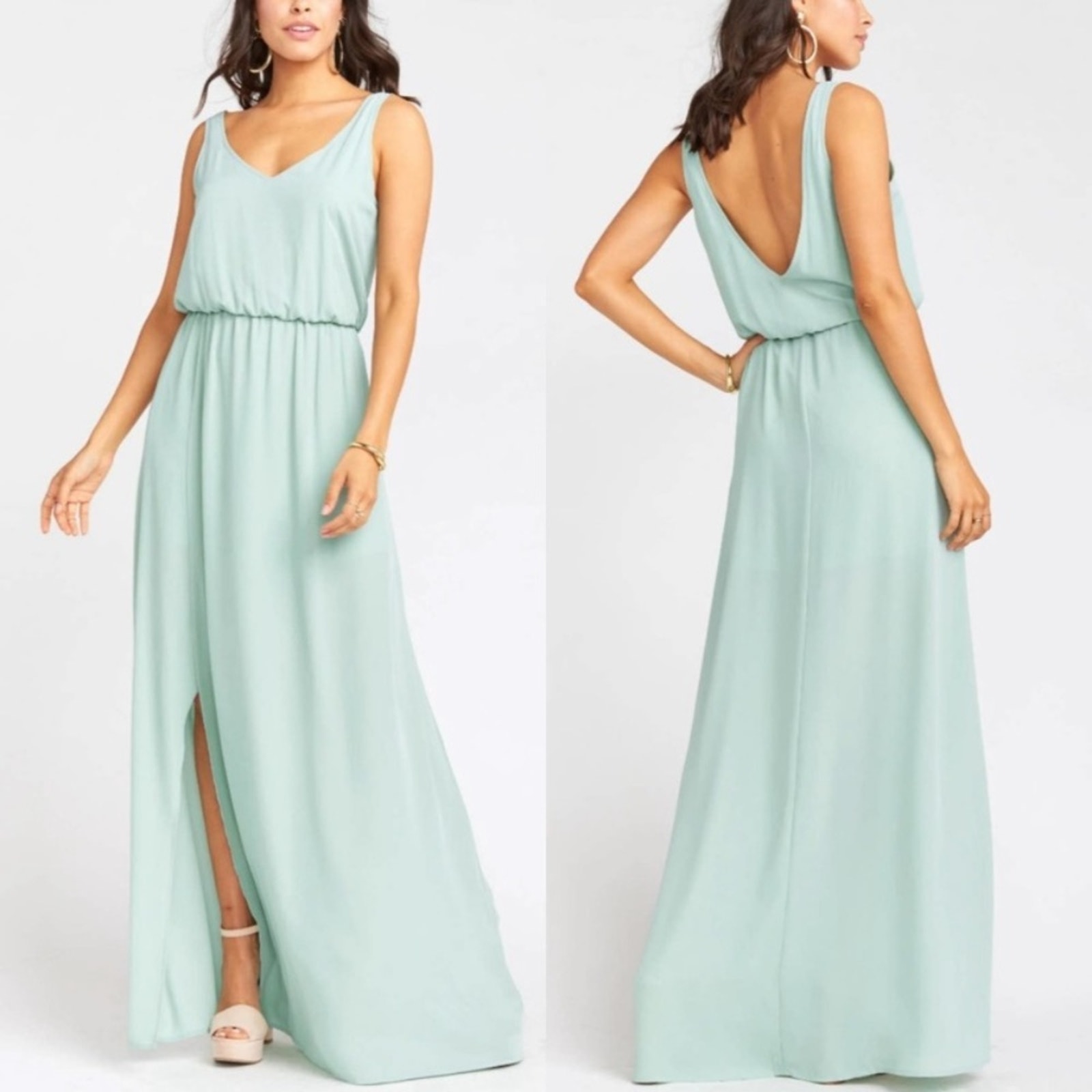 SMYM Kendall Maxi Dress Dusty Mint NWOT